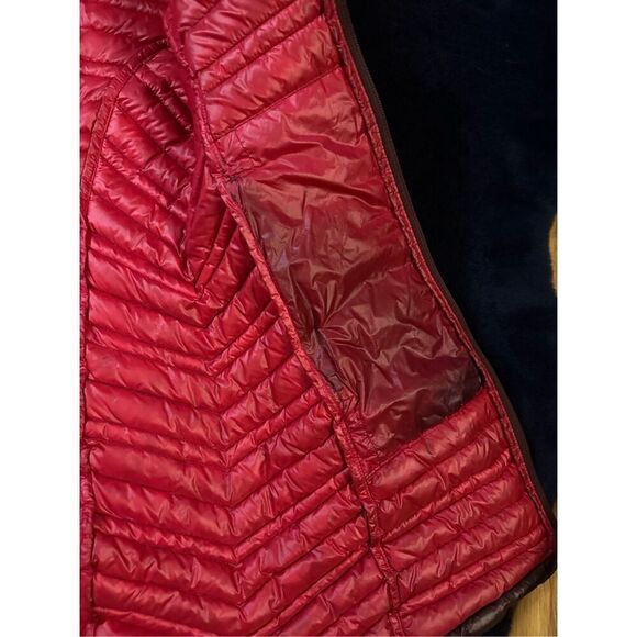 Patagonia Women’s Fiona Down Puffer Maroon Sz Small B27 - Picture 8 of 15